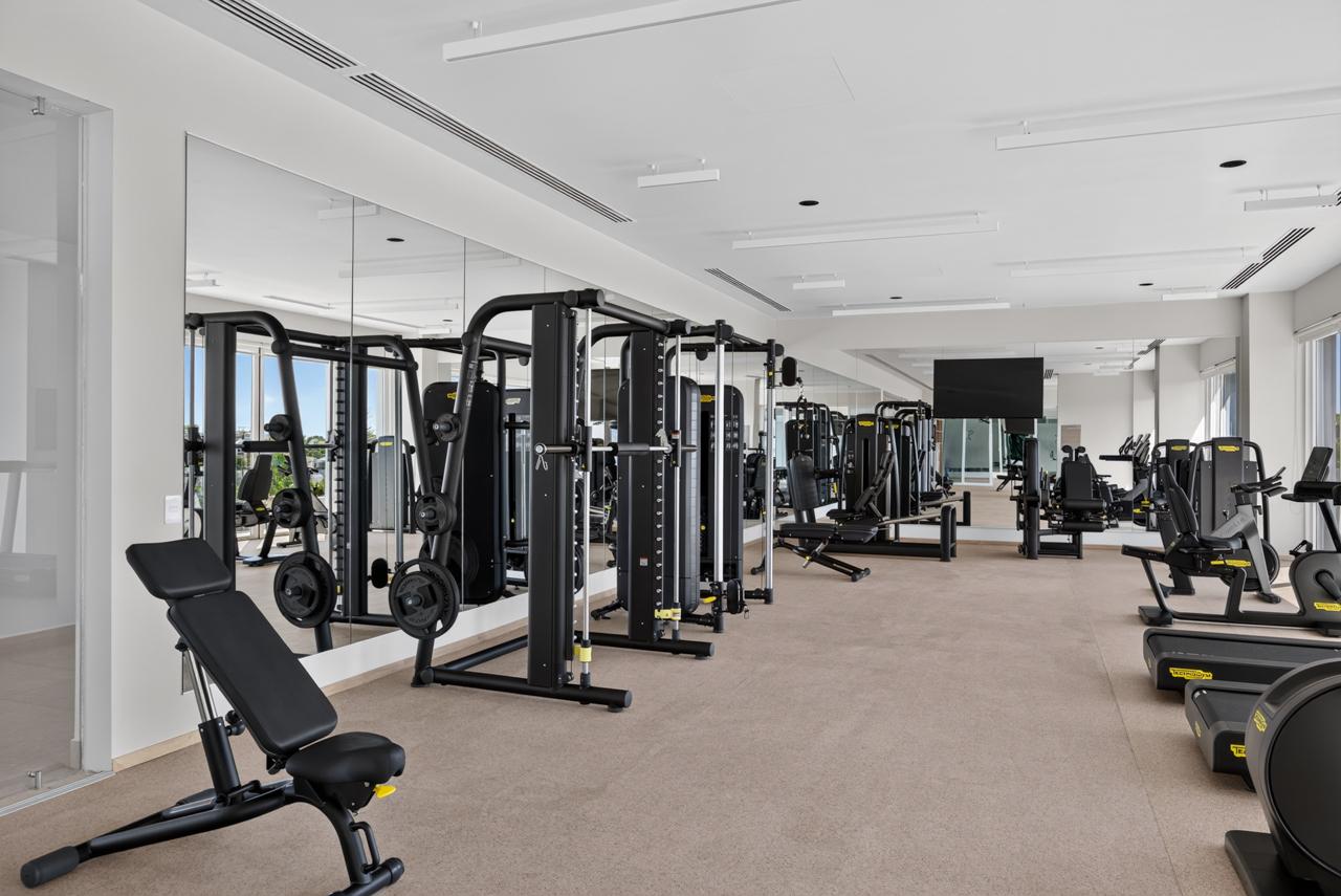 Technogym strength equipment and free weights